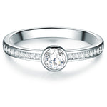 Ring Sterling Silber Zirkonia weiß