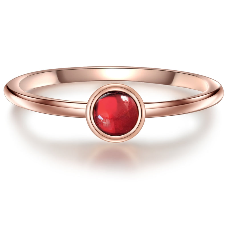 Ring Sterling Silber roségold Granat