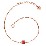 Armband Sterling Silber roségold Granat