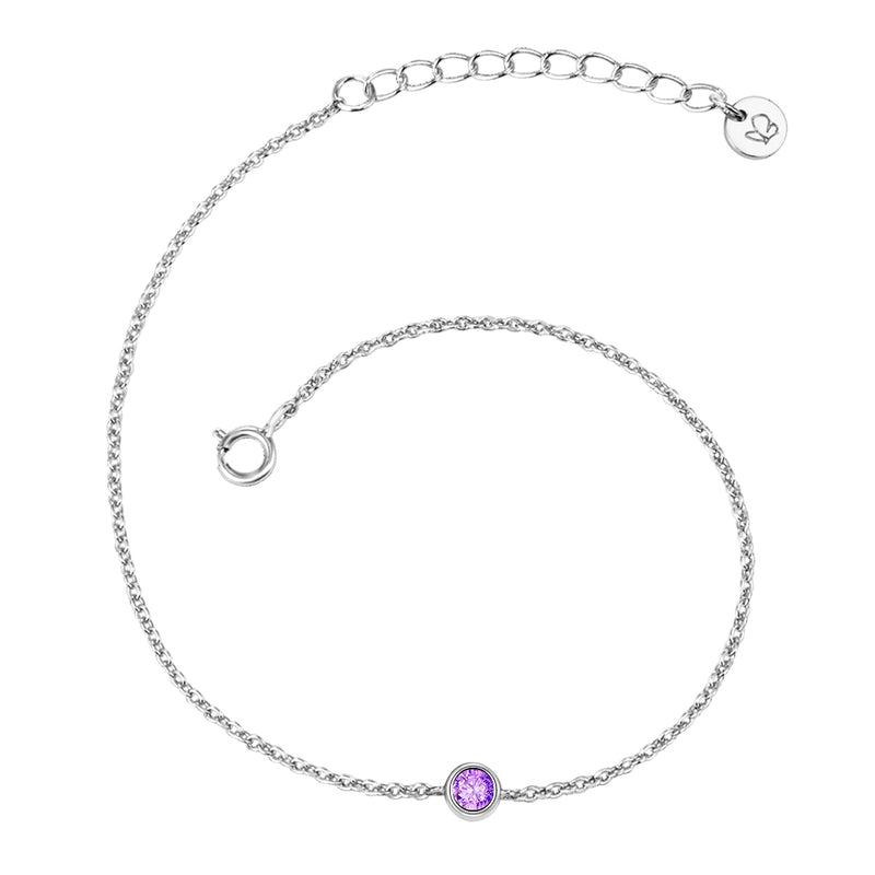 Armband Sterling Silber Amethyst