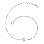 Armband Sterling Silber Topas weiß