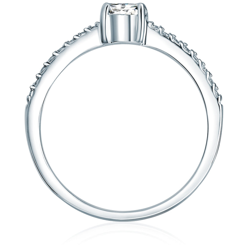 Ring Sterling Silber Zirkonia weiß