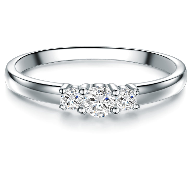 Ring Sterling Silber Topas weiß