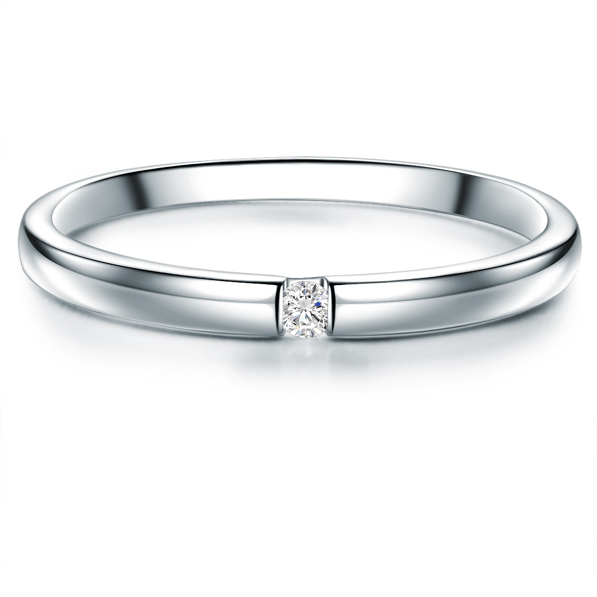 Ring Sterling Silber Topas weiß