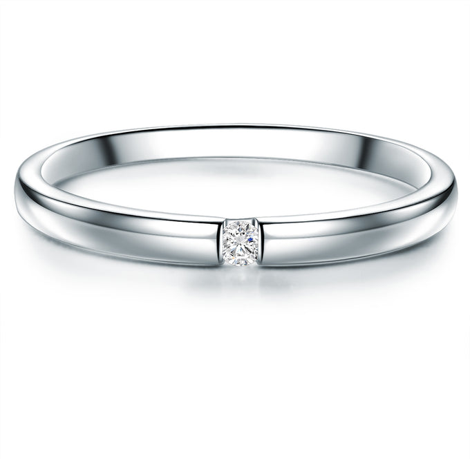 Ring Sterling Silber Topas weiß