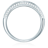 Ring Sterling Silber Zirkonia weiß
