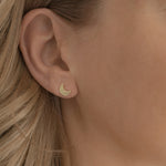 Ohrstecker Sterling Silber gelbgold