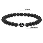 Armband Achat schwarz