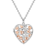 Kette mit Anhänger Sterling Silber bicolor