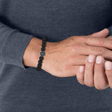 Armband Lavastein schwarz