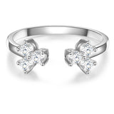 Ring Sterling Silber Zirkonia weiß