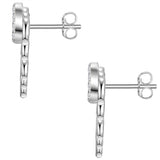 Ohrstecker Sterling Silber Zirkonia weiß
