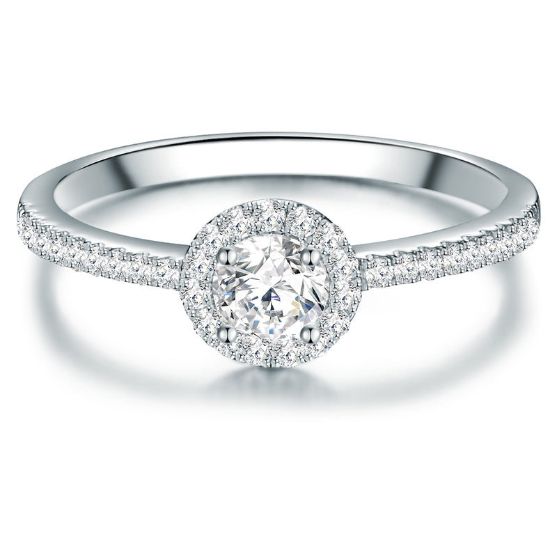 Ring Sterling Silber Zirkonia weiß
