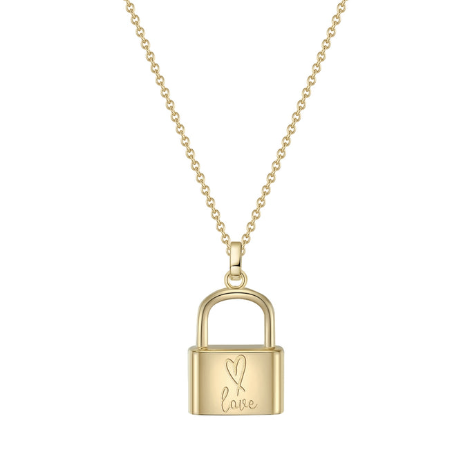 Kette mit Anhänger Sterling Silber gelbgold