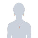 Set (Kette+Ohrhänger) roségold