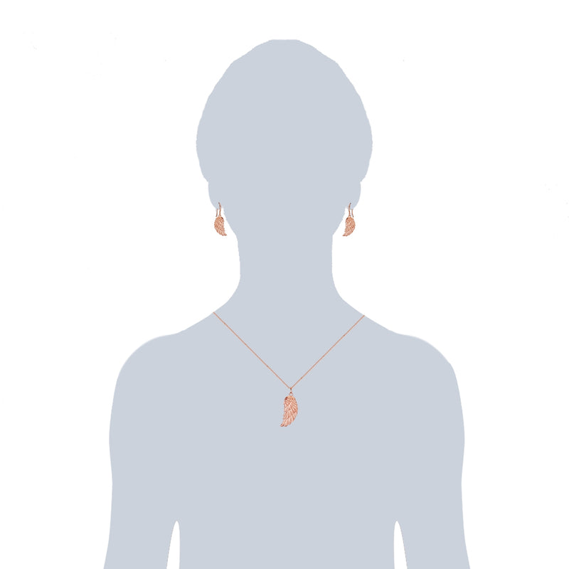 Set (Kette+Ohrhänger) roségold
