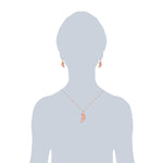 Set (Kette+Ohrhänger) roségold
