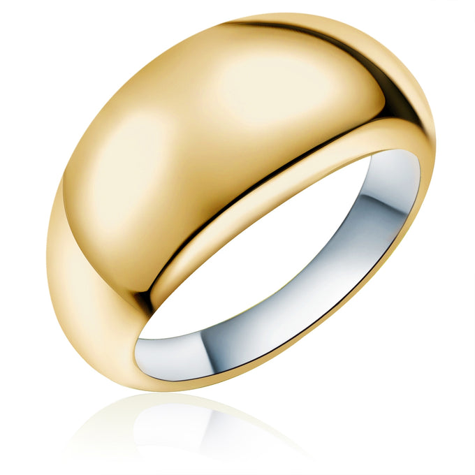 Ring Sterling Silber bicolor