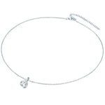 Set (Kette+Ohrstecker) Sterling Silber verziert mit Kristallen von Swarovski® weiß