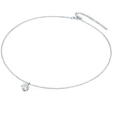 Set (Kette+Ohrstecker) Sterling Silber verziert mit Kristallen von Swarovski® weiß