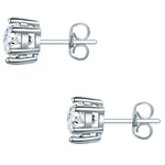 Set (Kette+Ohrstecker) 
 Sterling Silber verziert mit Kristallen von Swarovski® weiß