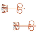 Set (Kette+Ohrstecker) 
 Sterling Silber roségold verziert mit Kristallen von Swarovski® weiß