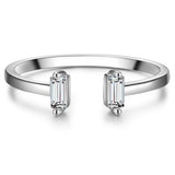 Ring Sterling Silber Zirkonia weiß