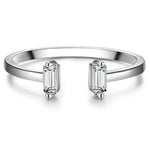 Ring Sterling Silber Zirkonia weiß