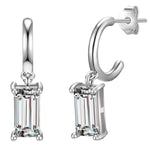 Creolen Sterling Silber Zirkonia weiß