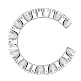 Ohrklemme Sterling Silber Zirkonia weiß