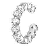 Ohrklemme Sterling Silber Zirkonia weiß