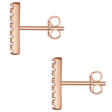 Ohrstecker Sterling Silber roségold Zirkonia weiß