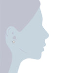 Ohrstecker Sterling Silber verziert mit Kristallen von Swarovski® transparent