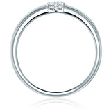 Ring Sterling Silber Zirkonia weiß