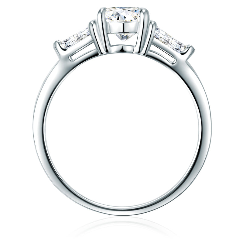 Ring Sterling Silber Zirkonia weiß