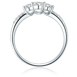 Ring Sterling Silber Zirkonia weiß
