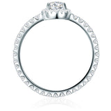 Ring Sterling Silber Zirkonia weiß