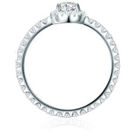 Ring Sterling Silber Zirkonia weiß