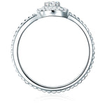 Ring Sterling Silber Zirkonia weiß