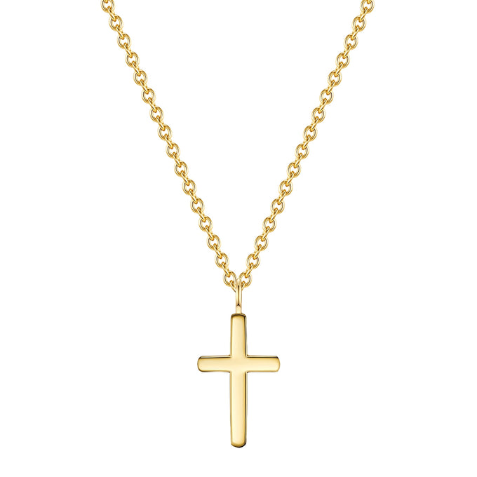 Kette mit Anhänger Edelstahl gelbgold