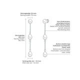 Ohrhänger Sterling Silber Süßwasser-Zuchtperle weiß