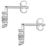 Ohrstecker Sterling Silber Zirkonia weiß