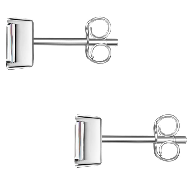 Ohrstecker Sterling Silber Zirkonia weiß