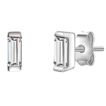 Ohrstecker Sterling Silber Zirkonia weiß