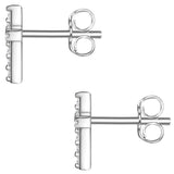 Ohrstecker Sterling Silber Topas weiß