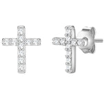Ohrstecker Sterling Silber Topas weiß