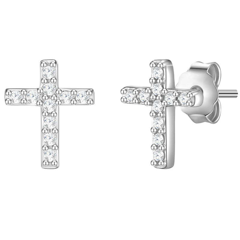 Ohrstecker Sterling Silber Topas weiß