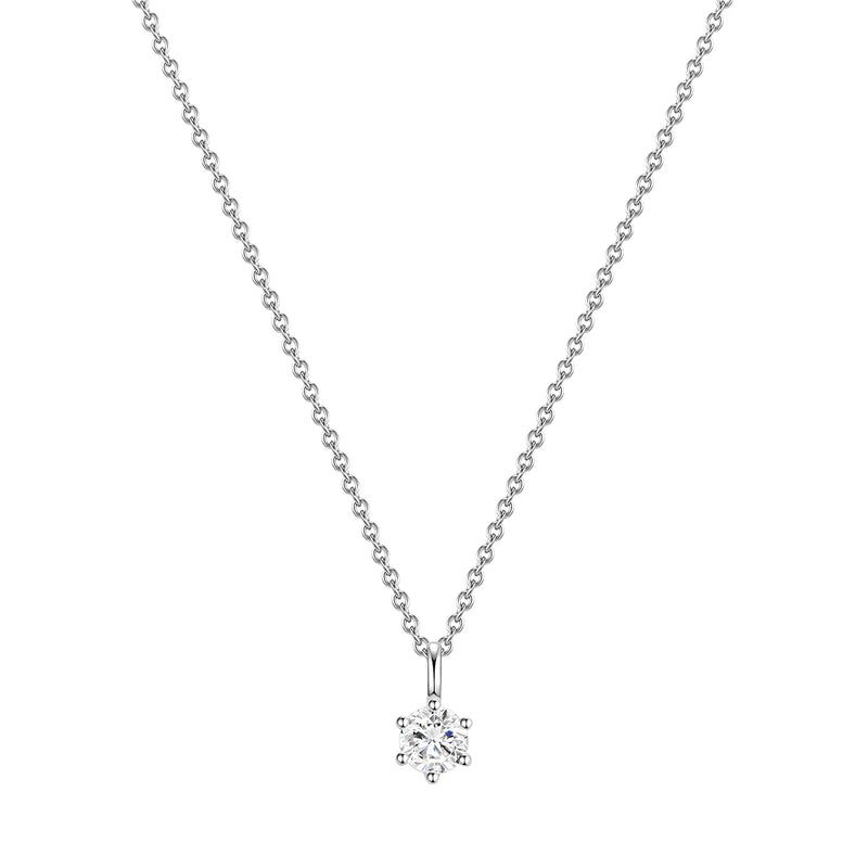 Kette mit Anhänger Sterling Silber Zirkonia weiß