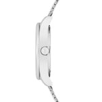 Herren Chronograph silber Edelstahl silber