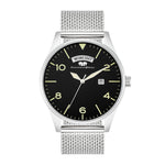 Herren Chronograph silber Edelstahl silber
